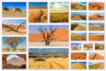Namibia pictures collage