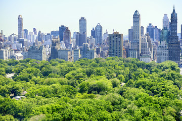 New York City skyline with Central Park