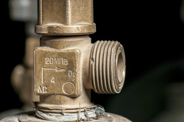 Russian gas cylinder