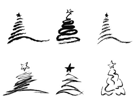 Black And White Graphic Simple Drawing Of Gift Boxes Of Different Sizes  Isolated Element Decor, Gift, Box, Christmas PNG Transparent Image and  Clipart for Free Download
