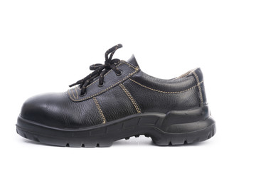 Black Safety Shoe Isolated