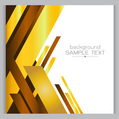 background Yellow gold with designed elegant abstraction. Vector