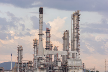 Fototapeta premium Oil Refinery factory station
