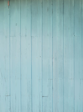 old blue wood wall