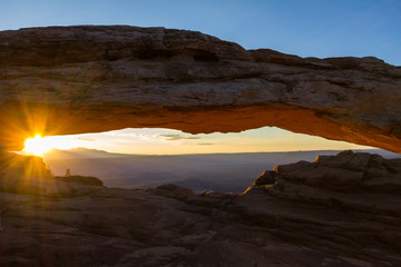 The Mesa Arch at sunrise in Canyonlands, USA