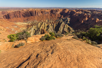 Upheaval dome crater in Canyonlands National Park, USA