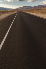 Lonely highway in desert of California, USA