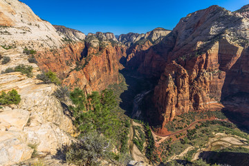 View from the top of Angel's landing, Zion