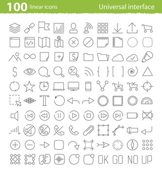 Vector universal inerface icons