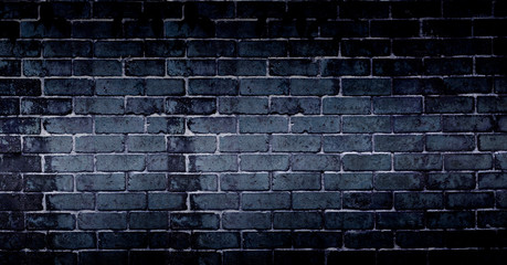 Abstract black brick wall background