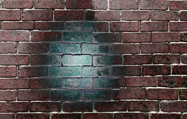 Abstract brick wall on background