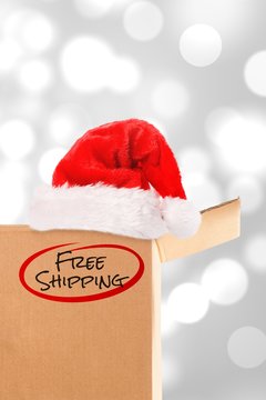 Composite image of free shipping