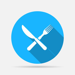 icon fork and knife sign