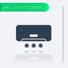 air conditioner icon, vector illustration