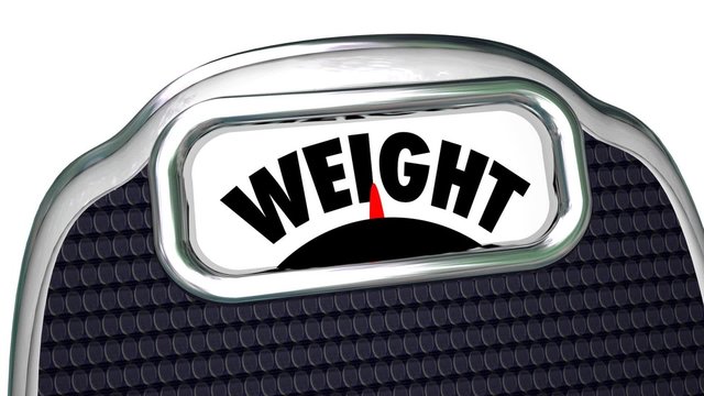 Lose Weight Now Words 3d Scale Diet Exercise Animation
