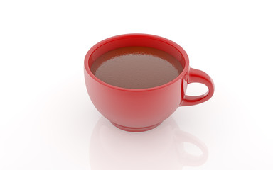Coffee cup isolated on white background