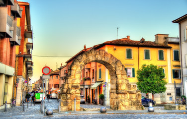 Porta Montanara, an ancient gate in Rimini - Italy
