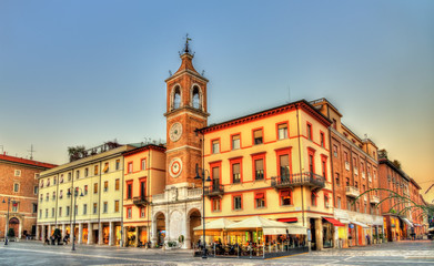 Fototapeta na wymiar Tre Martiri Square in Rimini - Italy