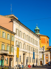 Fototapeta na wymiar Buildings on Piazza del Popolo - Ravenna, Italy