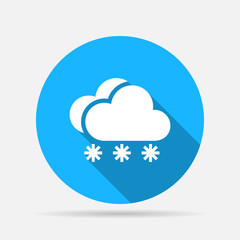 snow cloud meteo icon