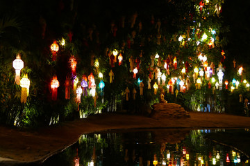 Fototapeta premium colorful paper lantern in Yeepeng festival