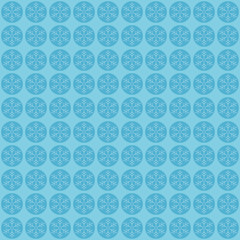 Blue snowflake pattern