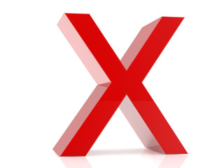 Obraz premium Incorrect mark symbol