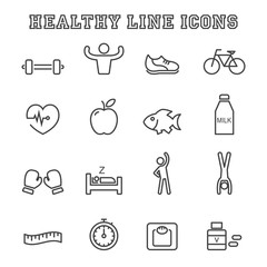healthy line icons
