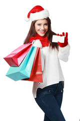 shopping Christmas woman