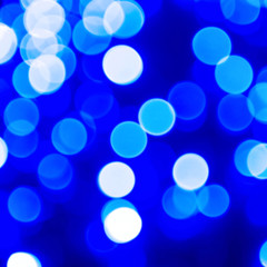 Blue abstract bubble lights