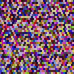 Seamless abstract texture of colored uneven brick wall