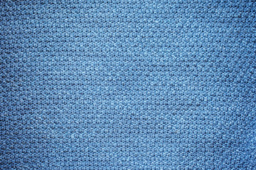 Knitting Background Blue Color,texture from natural yarn.