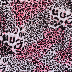 texture of print fabric striped leopard