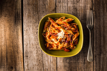 Penne Pasta with Chorizo Creamy Tomato Sauce