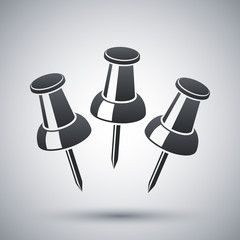 Vector thumbtacks icon