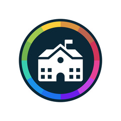 Obraz premium Colorful Web-Button