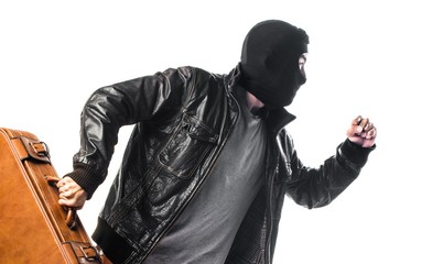 Robber running fast