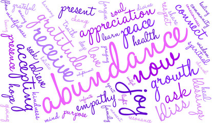 Abundance Word Cloud