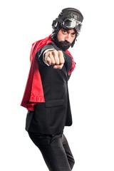 Super hero businessman