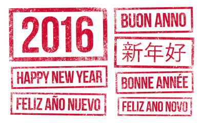 Tampons Bonne année et 2016