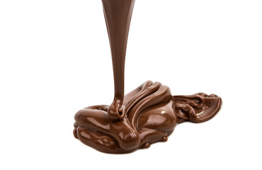 Chocolate flow isolated