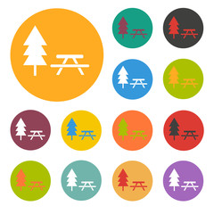 Picnic table icon