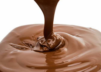 Chocolate flow isolated