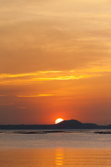 Sea and sunset view, Thailand