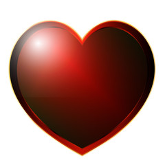 Glossy heart icon