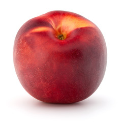Nectarine fruit isolated on white background close up