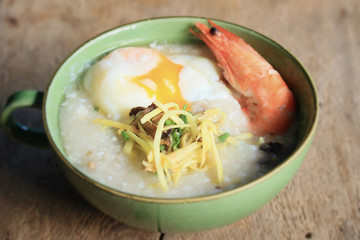 rice porridge with shrimp