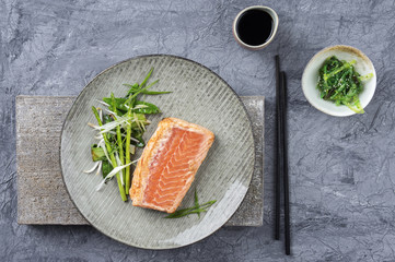 Salmon Tataki with Vegetable