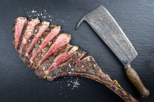 Dry Aged Barbecue Tomahawk Steak