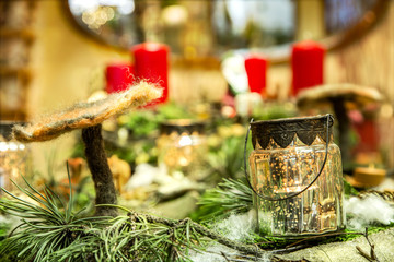 advent wreath ensemble detail